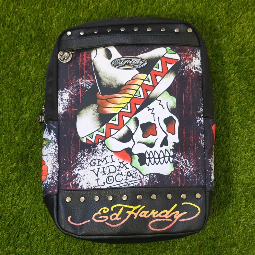 Ed Hardy "Mi Vida Loca" 16" Backpack New